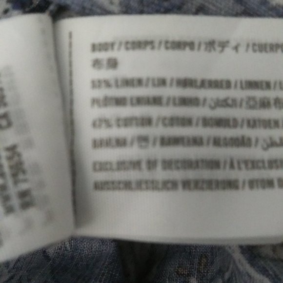 Abercrombie & Fitch button up linen blend shirt S - Picture 13 of 15